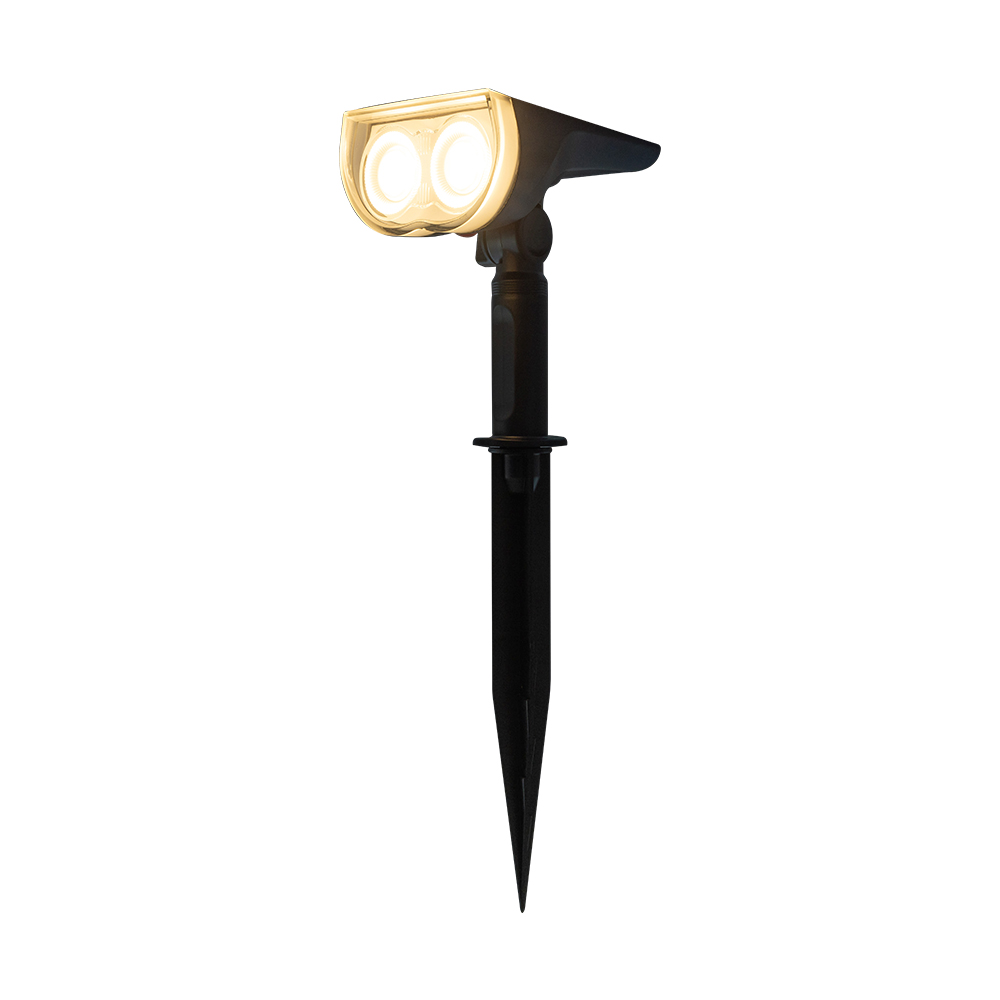 ESTACA SOLAR 3 MODOS DE ILUMINACIÓN LED 1.5W LUZ CÁLIDA 3000K  | PORTIA