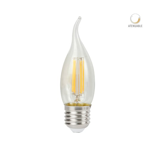 [FFE27D-LEDF001/27] BOMBILLO VINTAGE DIMERIZABLE TIPO VELA 4.5W 2700K | GALLIUM II
