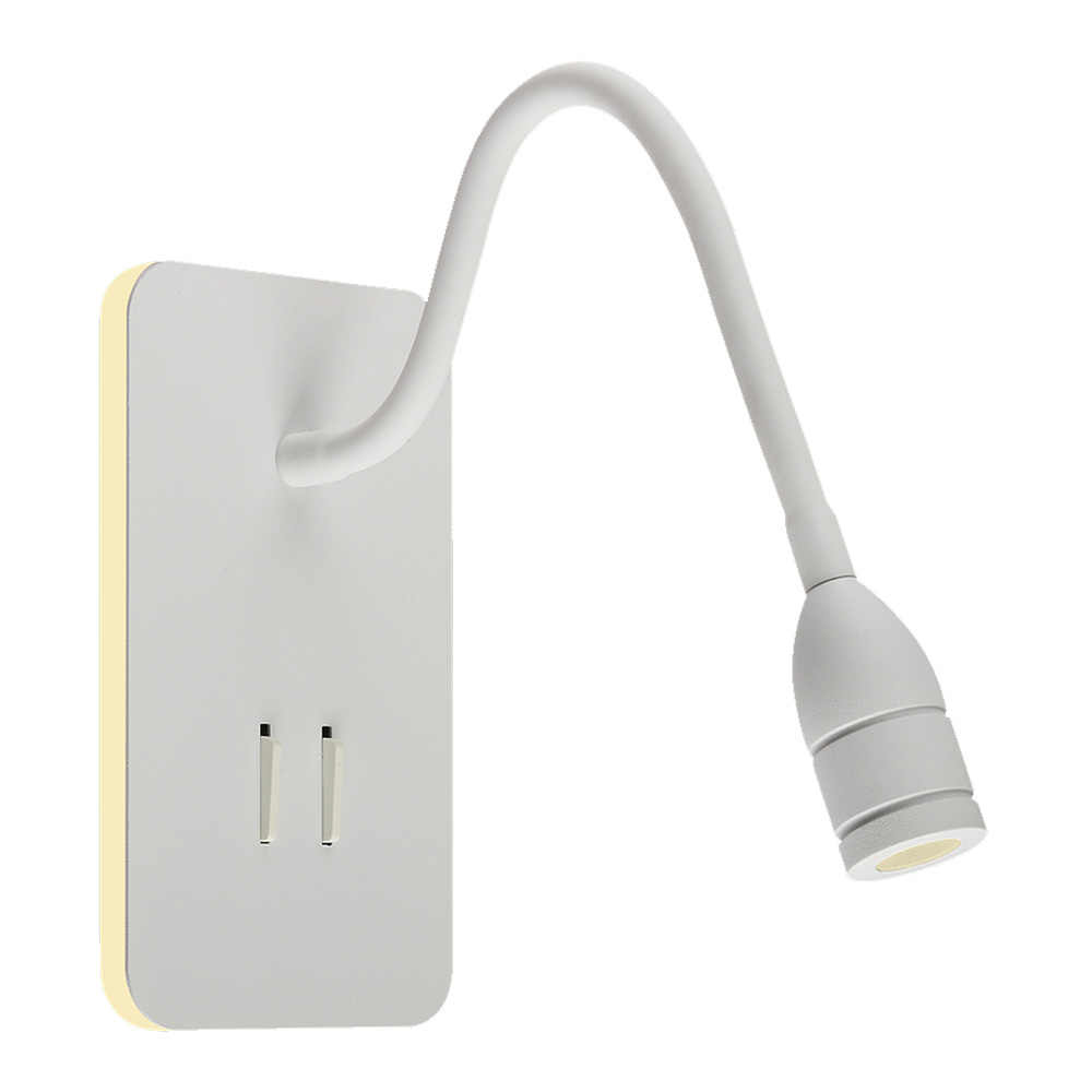 LUMINARIA DE LECTURA CON DOBLE SALIDA DE LUZ LED 10W LUZ CÁLIDA 3000K | NIKA I
