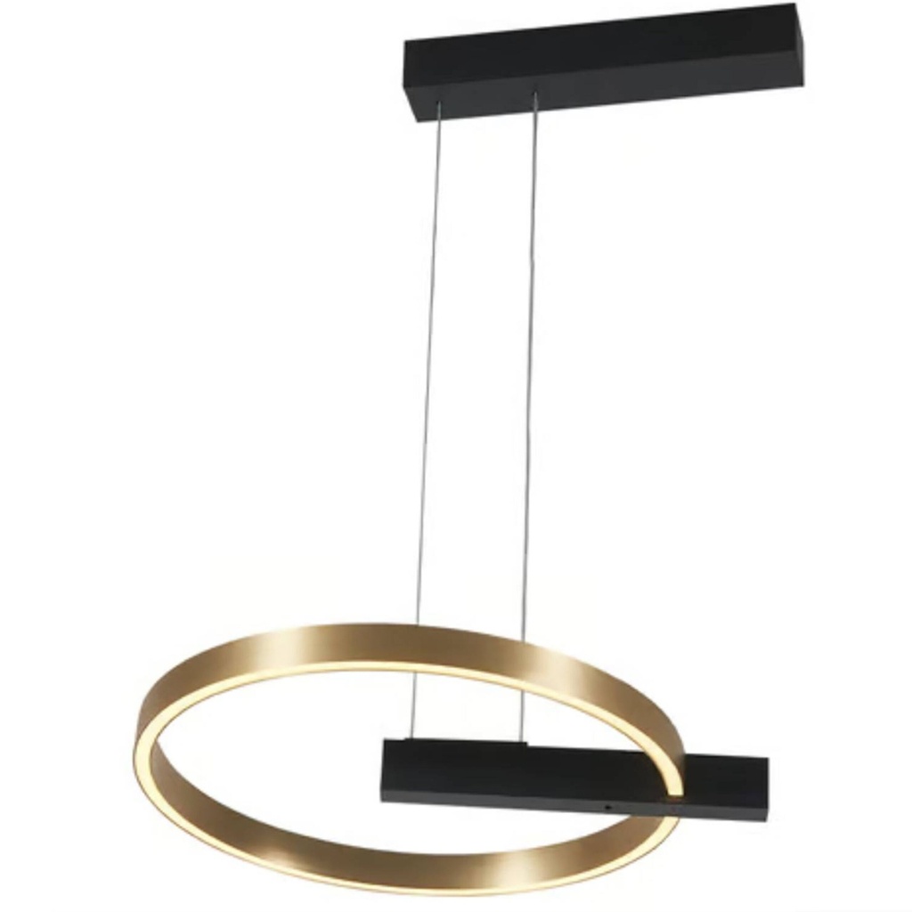 COLGANTE DIMERIZABLE TIPO ARO CON ENCENDIDO POR GESTOS LED 34W LUZ CÁLIDA 3000K | AZORES PENSIL DN