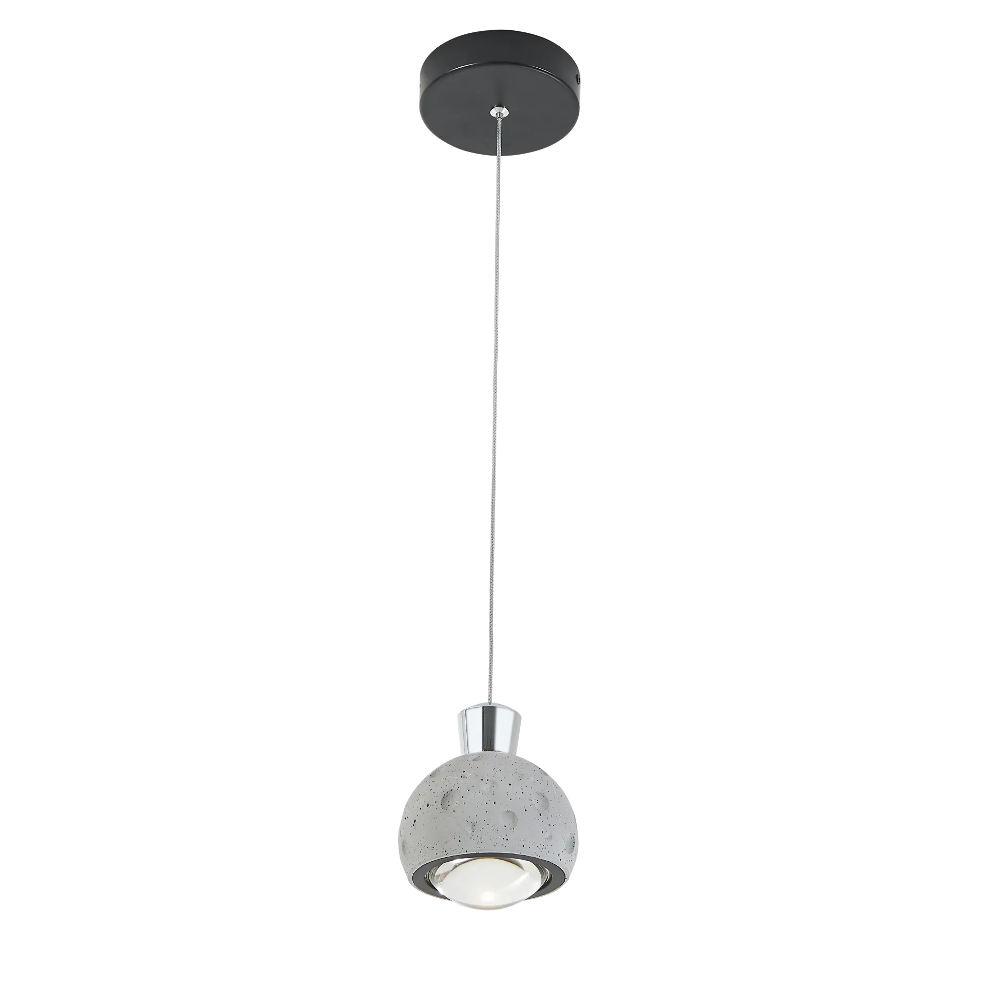 COLGANTE CEMENTO MATE EFECTO LUNAR LED 8 LUZ CÁLIDA 3000K |
