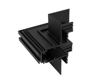 ACCESORIO CONECTOR PARA CAMBIAR DE DIRECCIÓN RIEL MAGNETICO DE INCRUSTAR CONSTRULITA  | CODO INTERNO (EMPOTRAR)