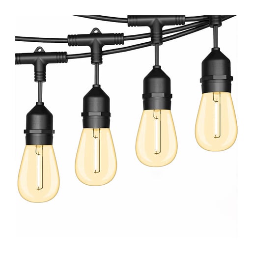 GUIRNALDA 14 METROS 24 BOMBILLOS LED 24W LUZ CÁLIDA SUAVE 2700K | FESTON
